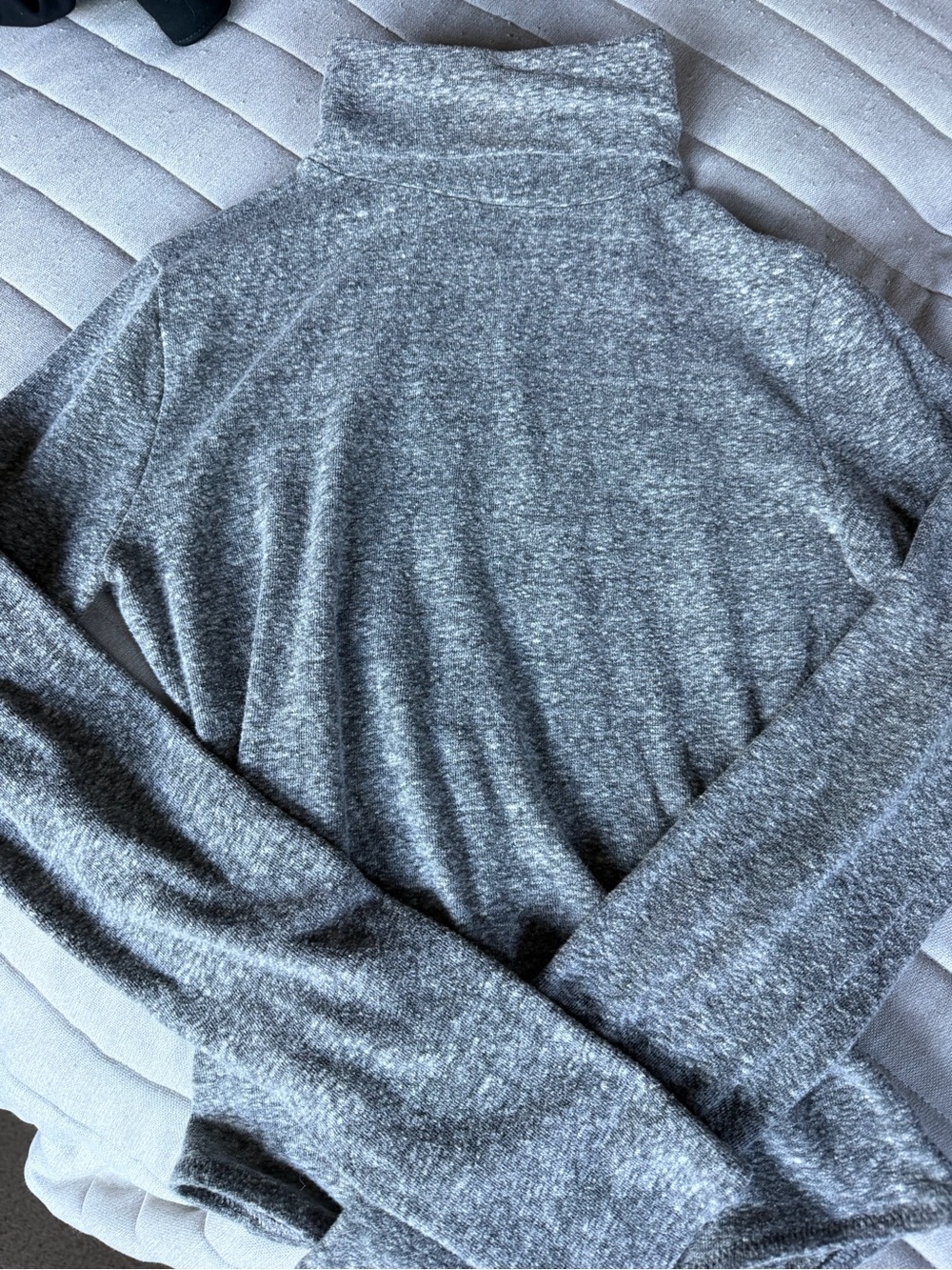 Madewell Gray Turtleneck Sweater bodysuit - Classic Knit